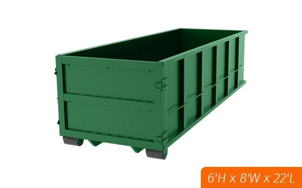 our prices for renting a thirty-yard dumpster depend on the location and duration of the rental period